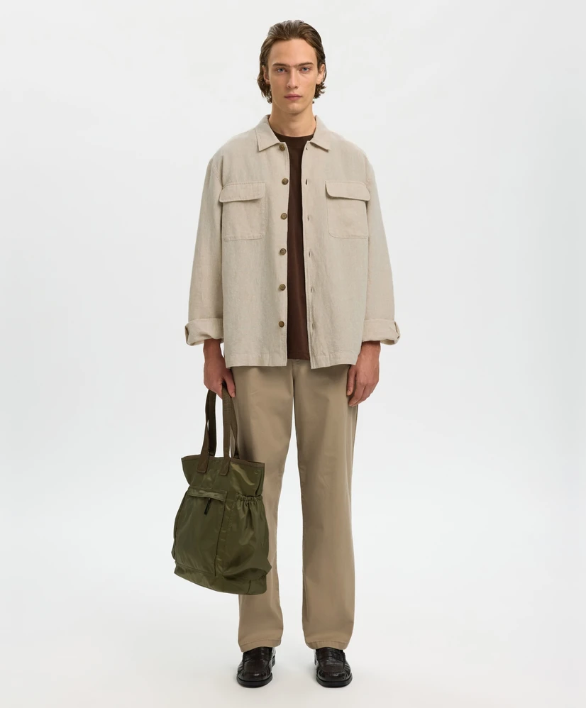 Selected Men Overshirt Linnenmix