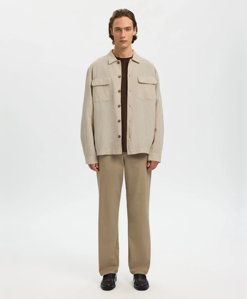 Selected Men Overshirt Linnenmix