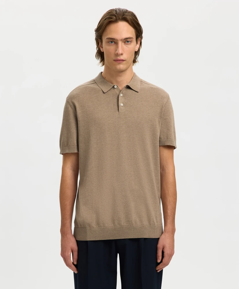 Selected Men Polo Gebreid