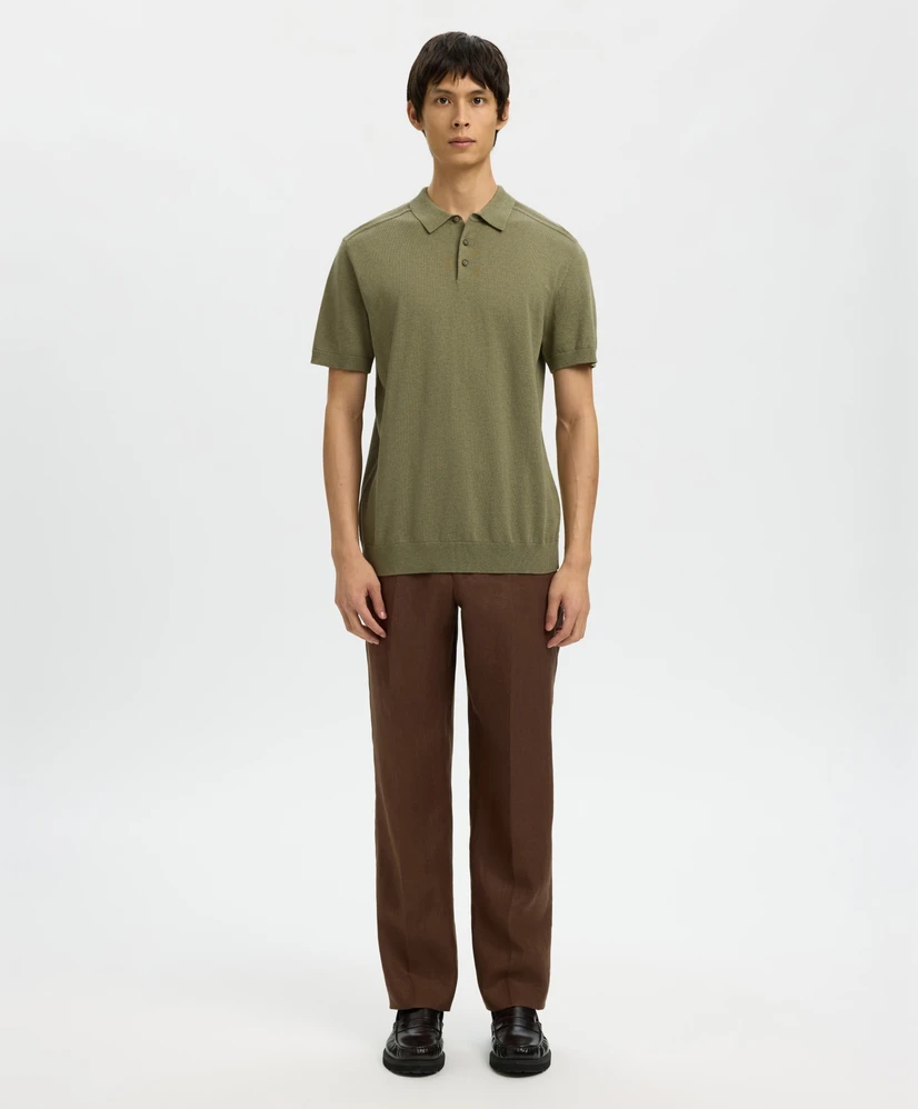 Selected Men Polo Gebreid