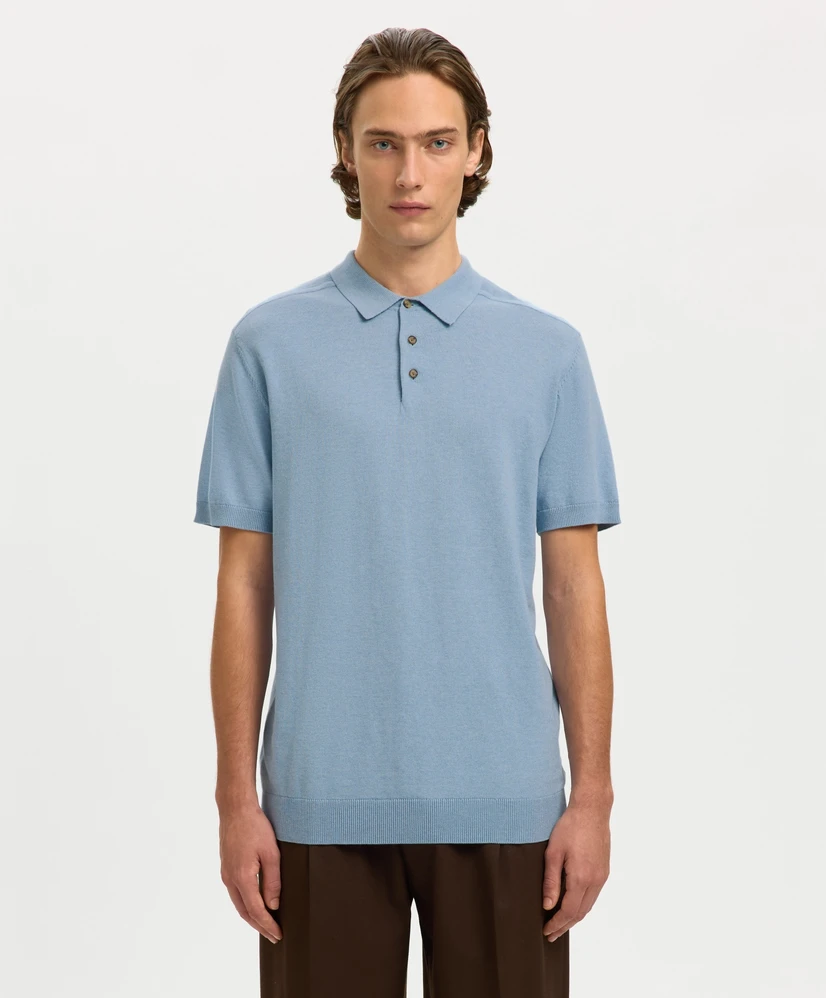 Selected Men Polo Gebreid