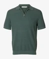 Selected Men Polo Zip Structure