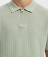 Selected Men Polo Zip Structure