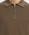 Selected Men Polo Zip Structure