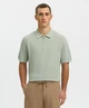 Selected Men Polo Zip Structure
