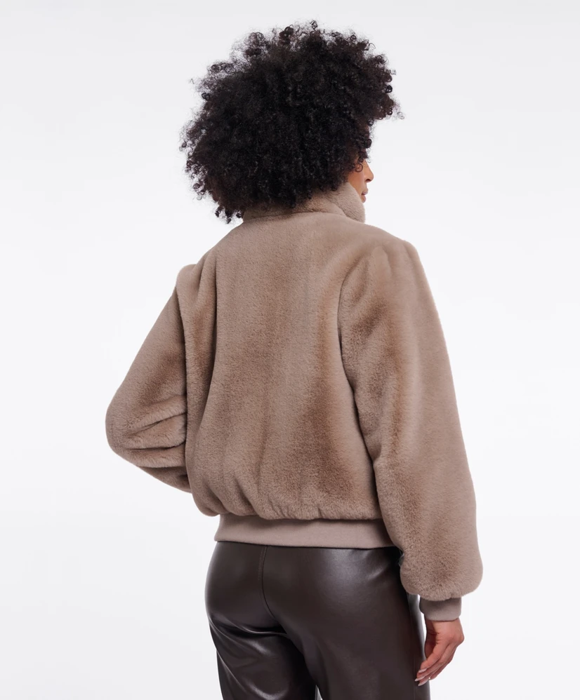 Short faux fur jacket