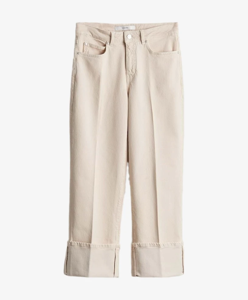 someday Jeans 7/8 Wide Leg Corah Turn Up Sleek