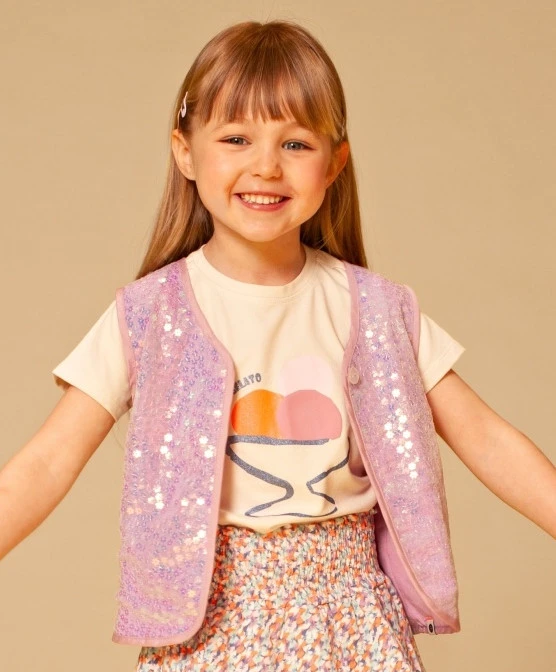 Stains & Stories Gilet Sequin