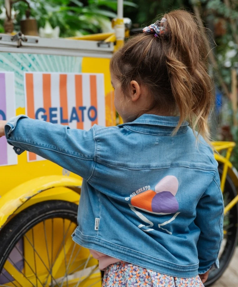 Stains & Stories Spijkerjack Oh Oh Gelato