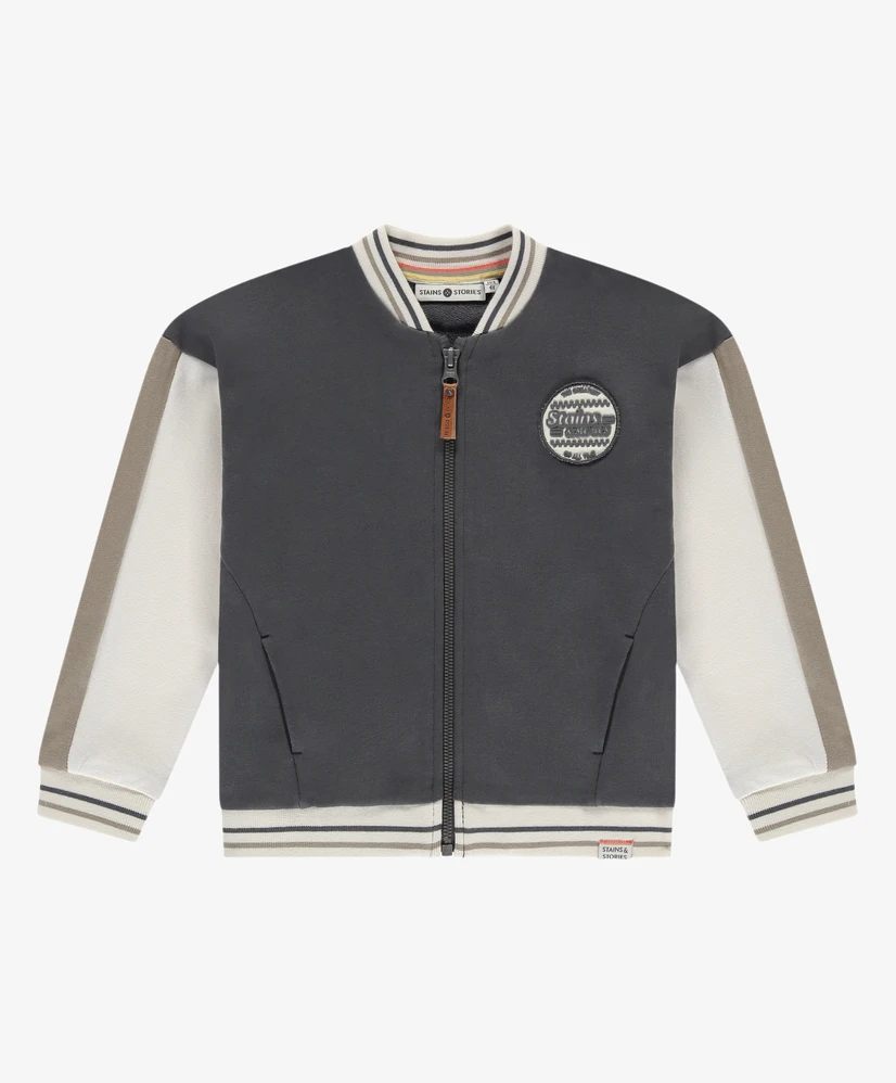 Stains & Stories Sweatvest Strepen