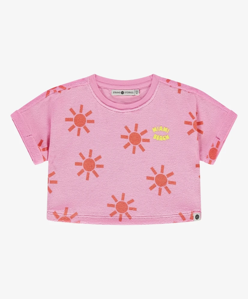 Stains & Stories T-shirt Badstof Zon
