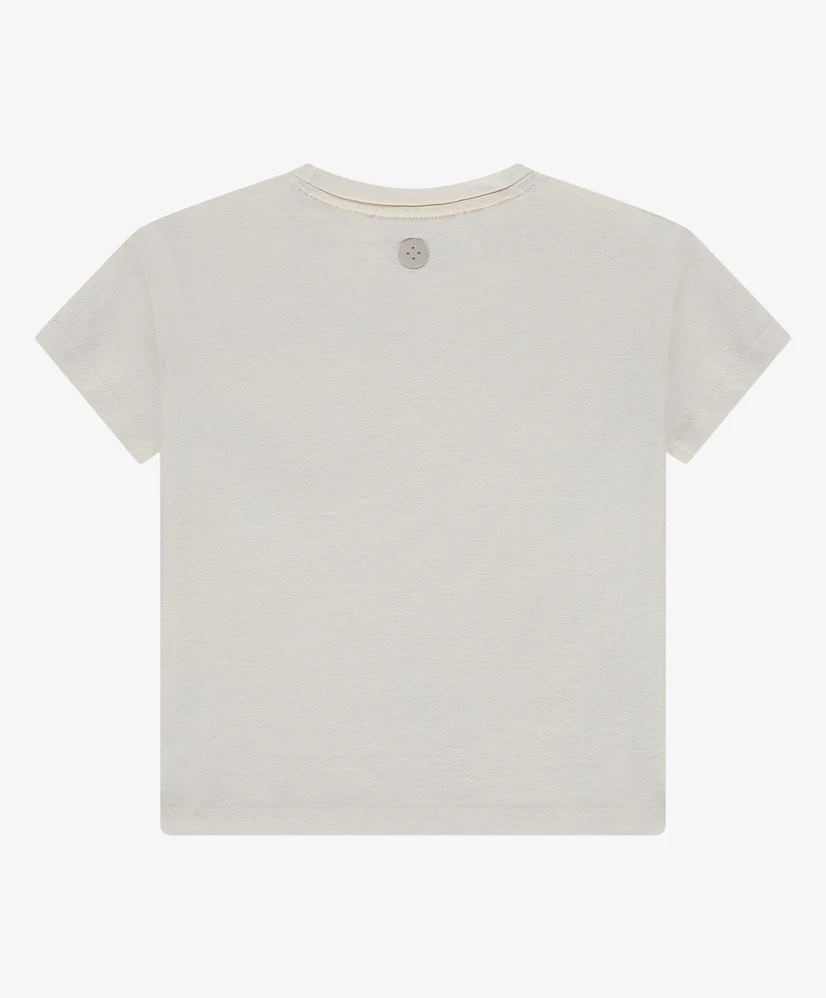 Stains & Stories T-shirt Borstvakje Bloemen
