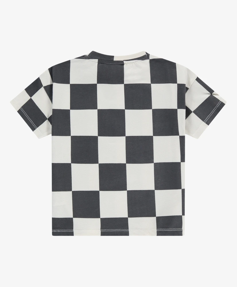 Stains & Stories T-shirt Dambordpatroon