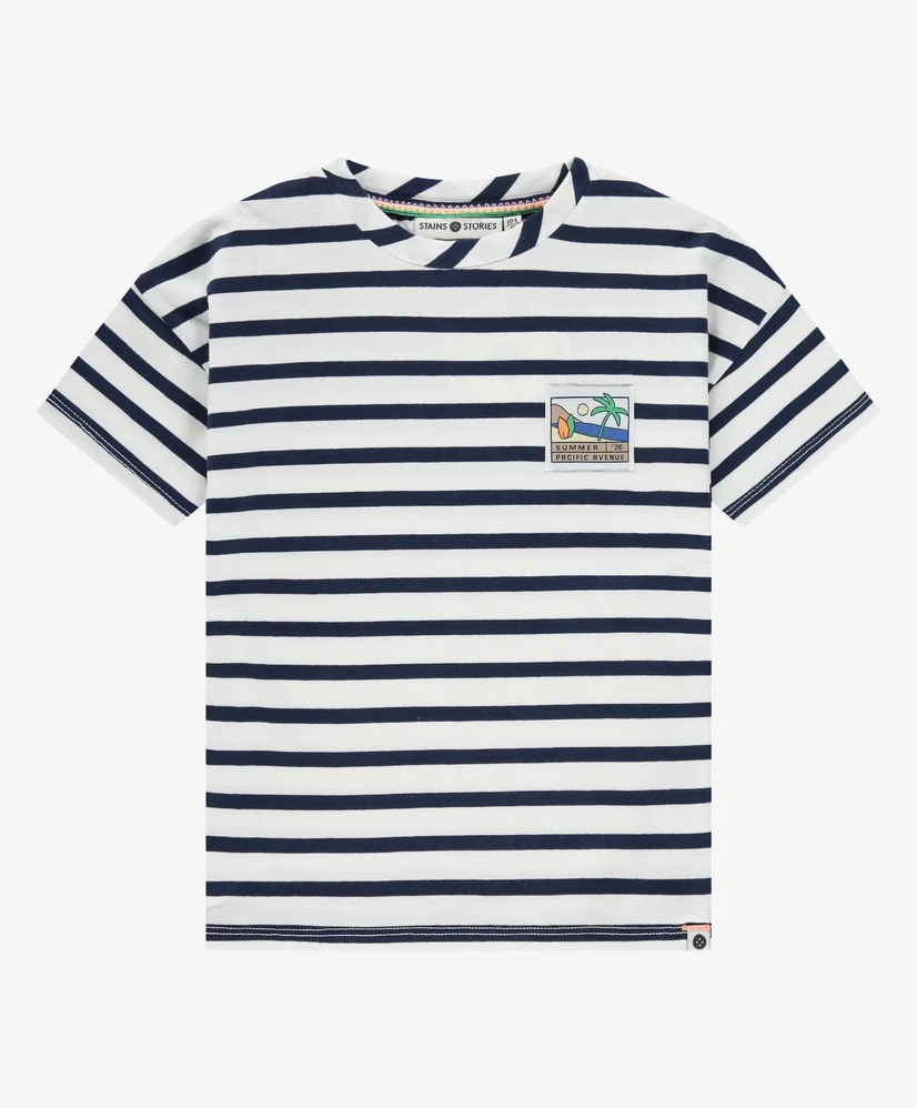 Stains & Stories T-shirt Strepen