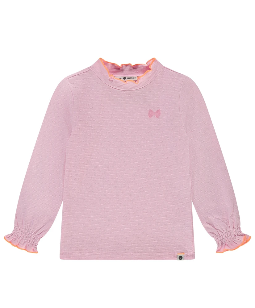 Stains & Stories T-shirt Strik Borstprint