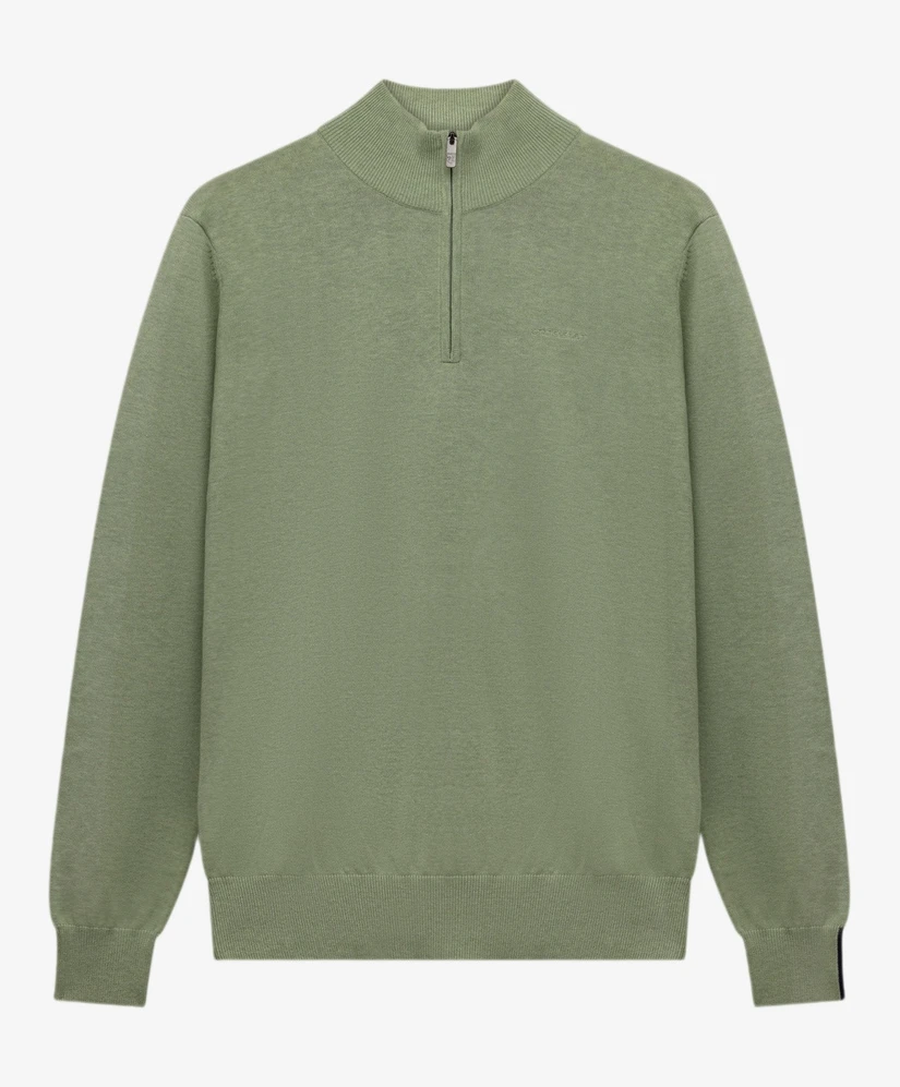 State of Art Half Zip Trui Effen