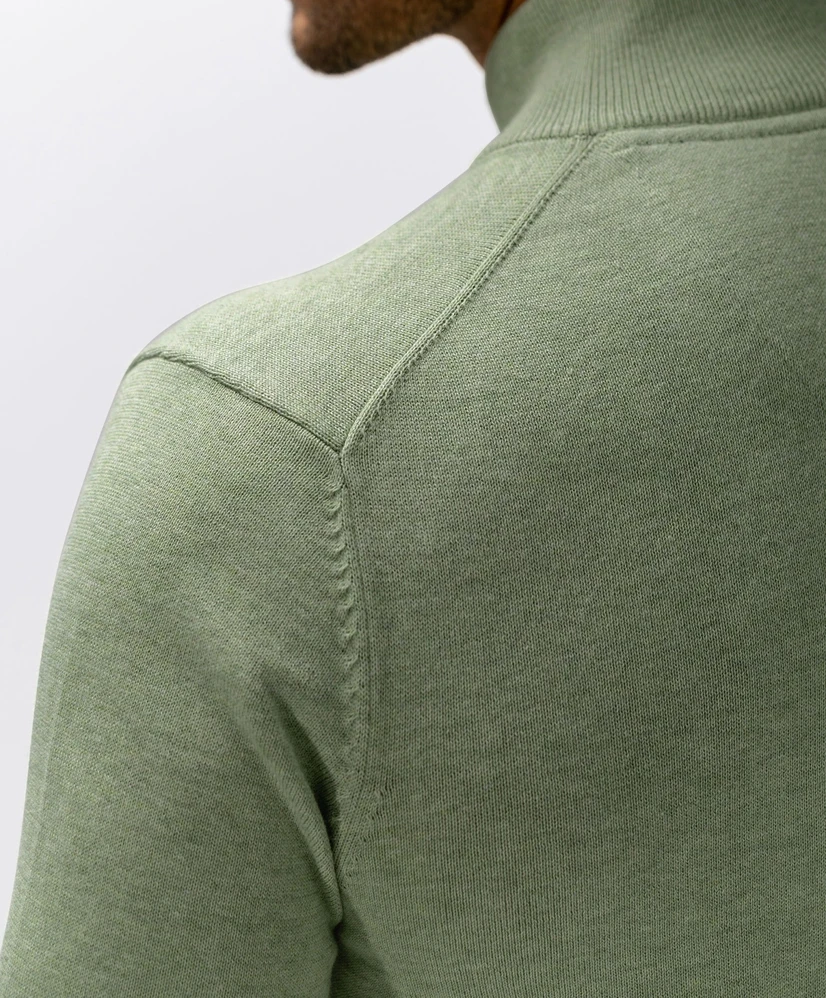 State of Art Half Zip Trui Effen