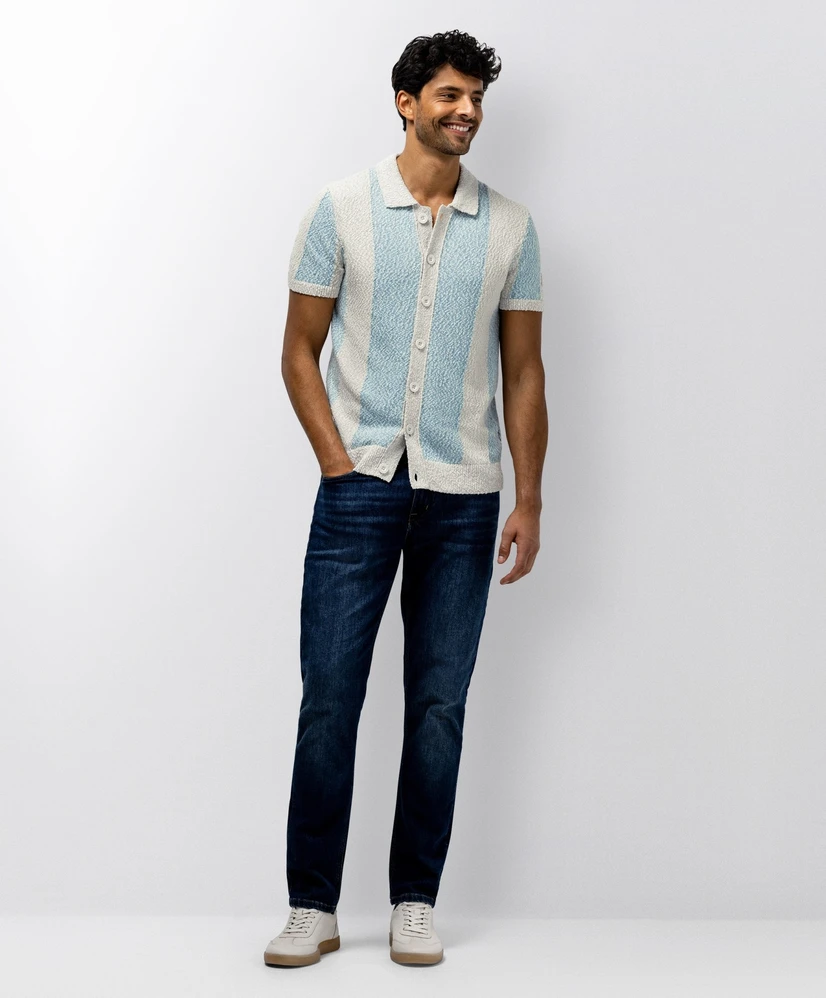 State of Art Overhemd Knit Gestreept