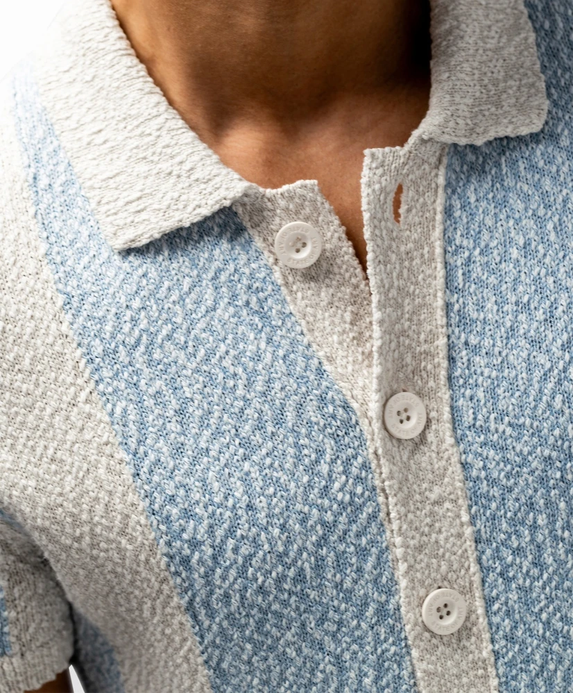 State of Art Overhemd Knit Gestreept