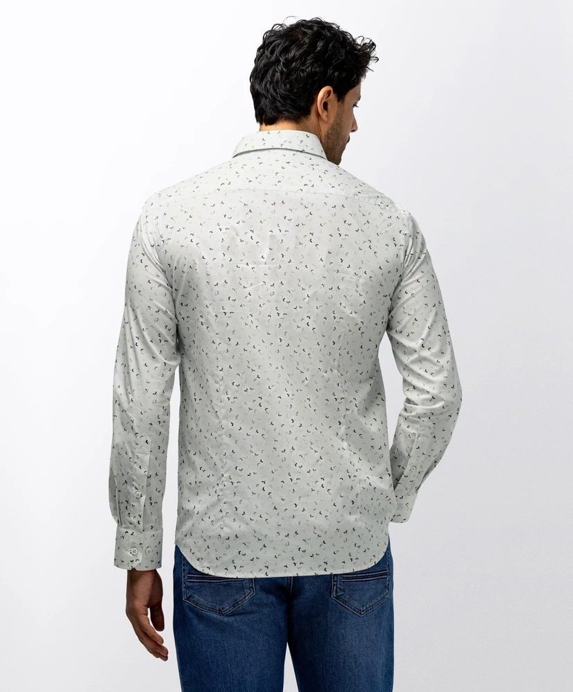 State of Art Overhemd Poplin Botanische Print