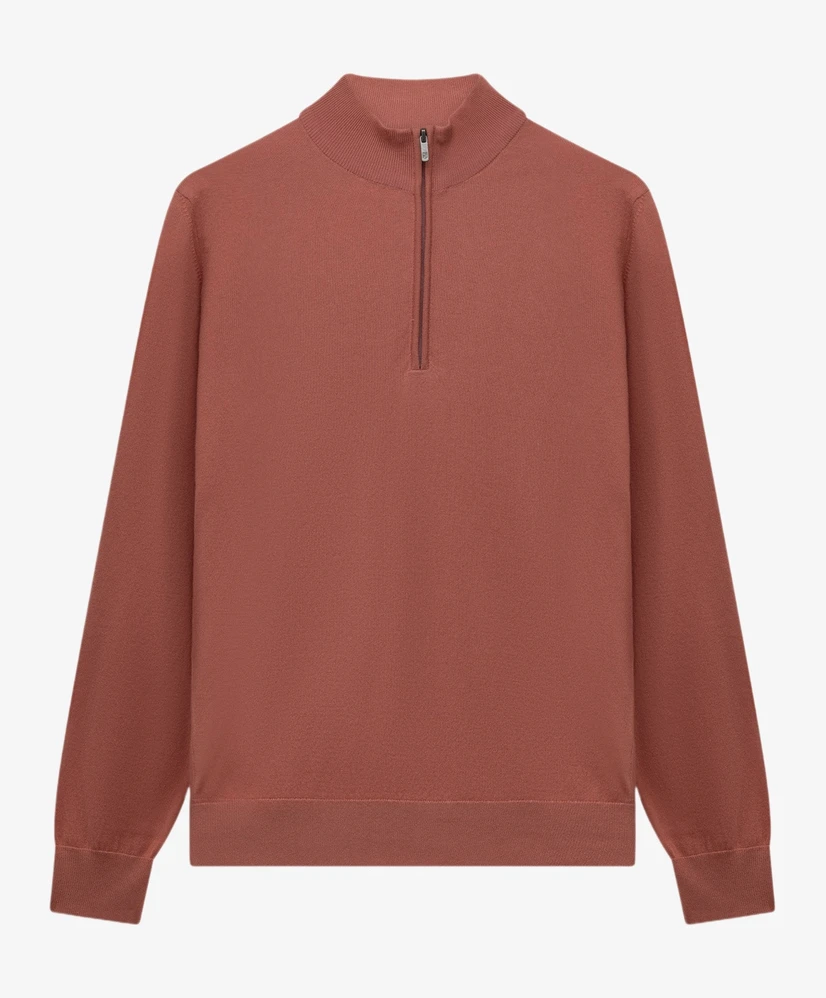 State of Art Trui Half-Zip Effen