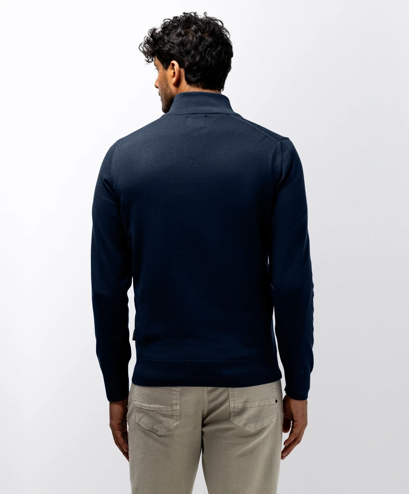 State of Art Trui Half-Zip Effen