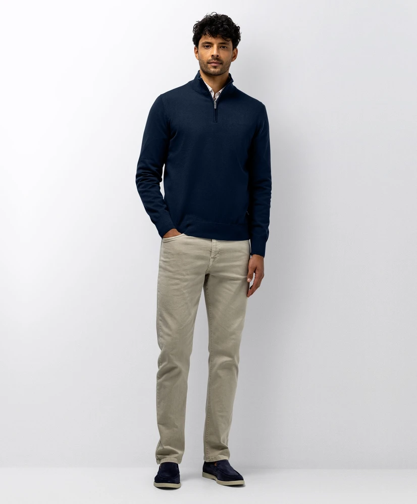 State of Art Trui Half-Zip Effen