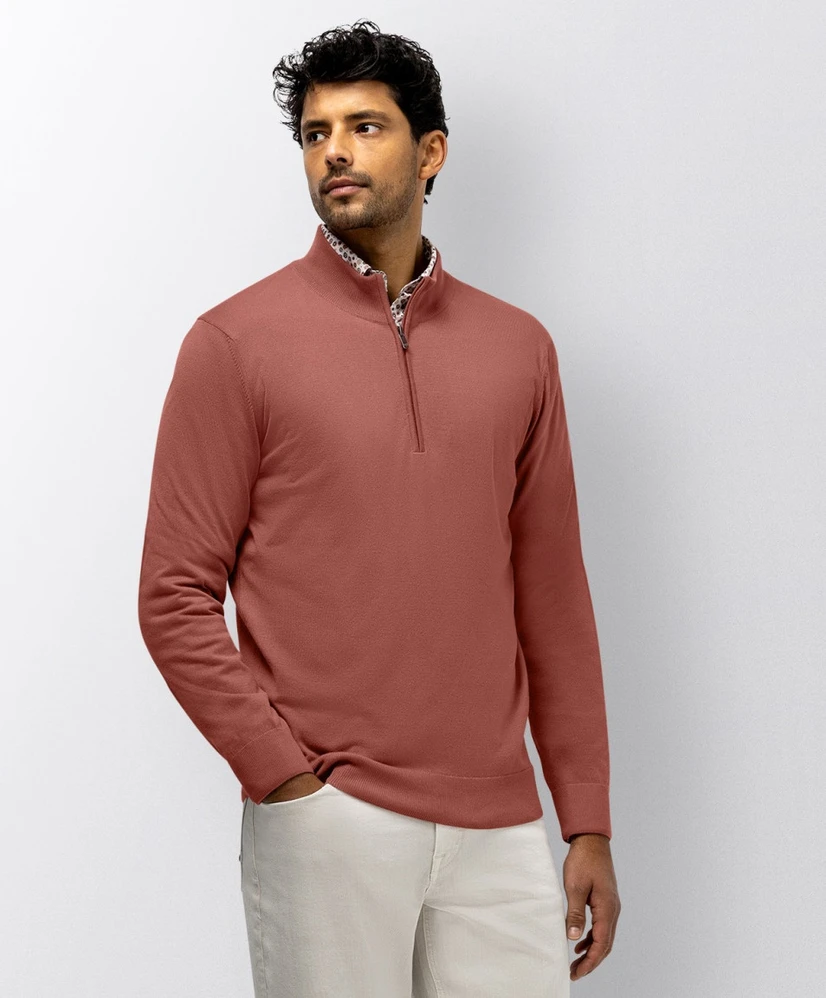 State of Art Trui Half-Zip Effen