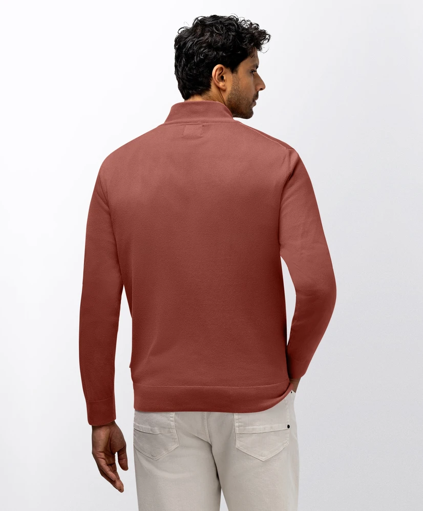 State of Art Trui Half-Zip Effen