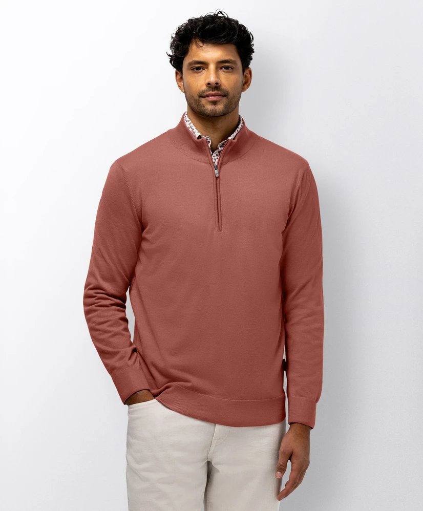 State of Art Trui Half-Zip Effen