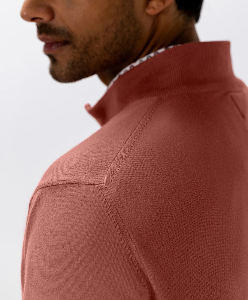 State of Art Trui Half-Zip Effen