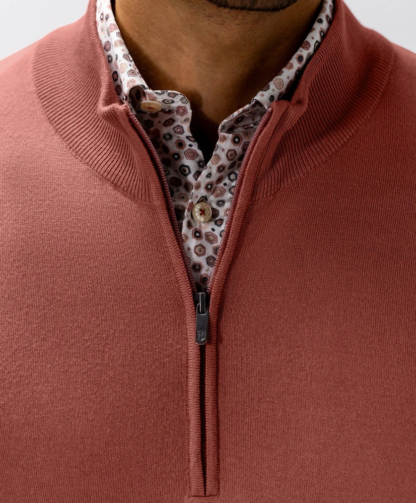 State of Art Trui Half-Zip Effen
