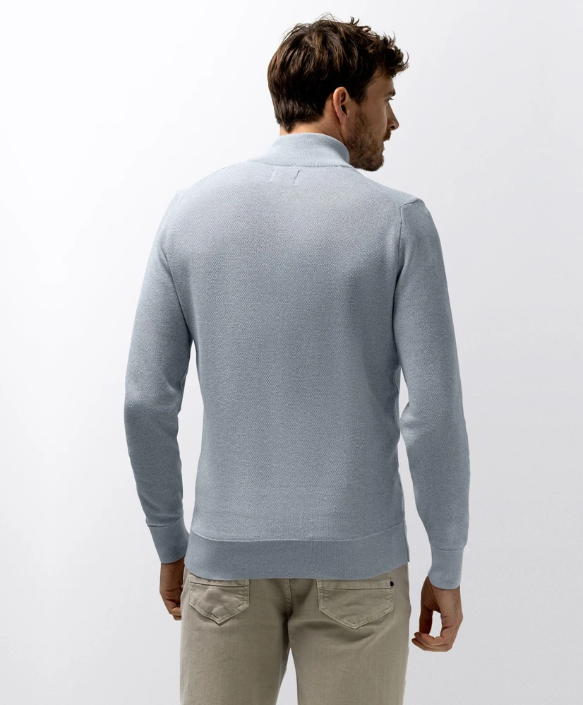 State of Art Trui Half-Zip Gemêleerd