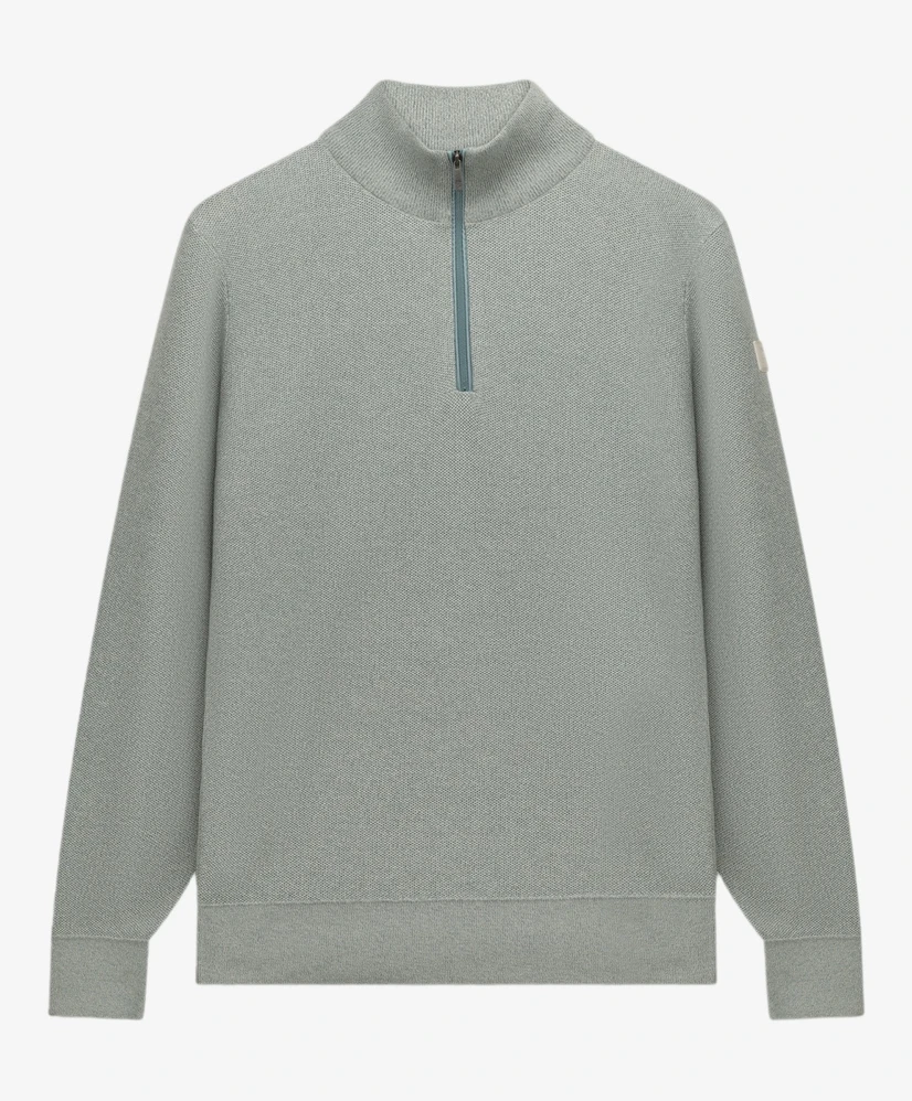 State of Art Trui Half-Zip Gemêleerd
