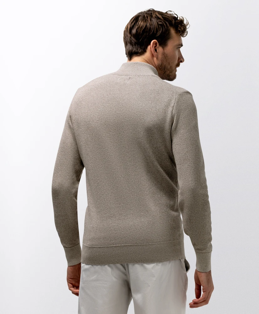 State of Art Trui Half-Zip Gemêleerd