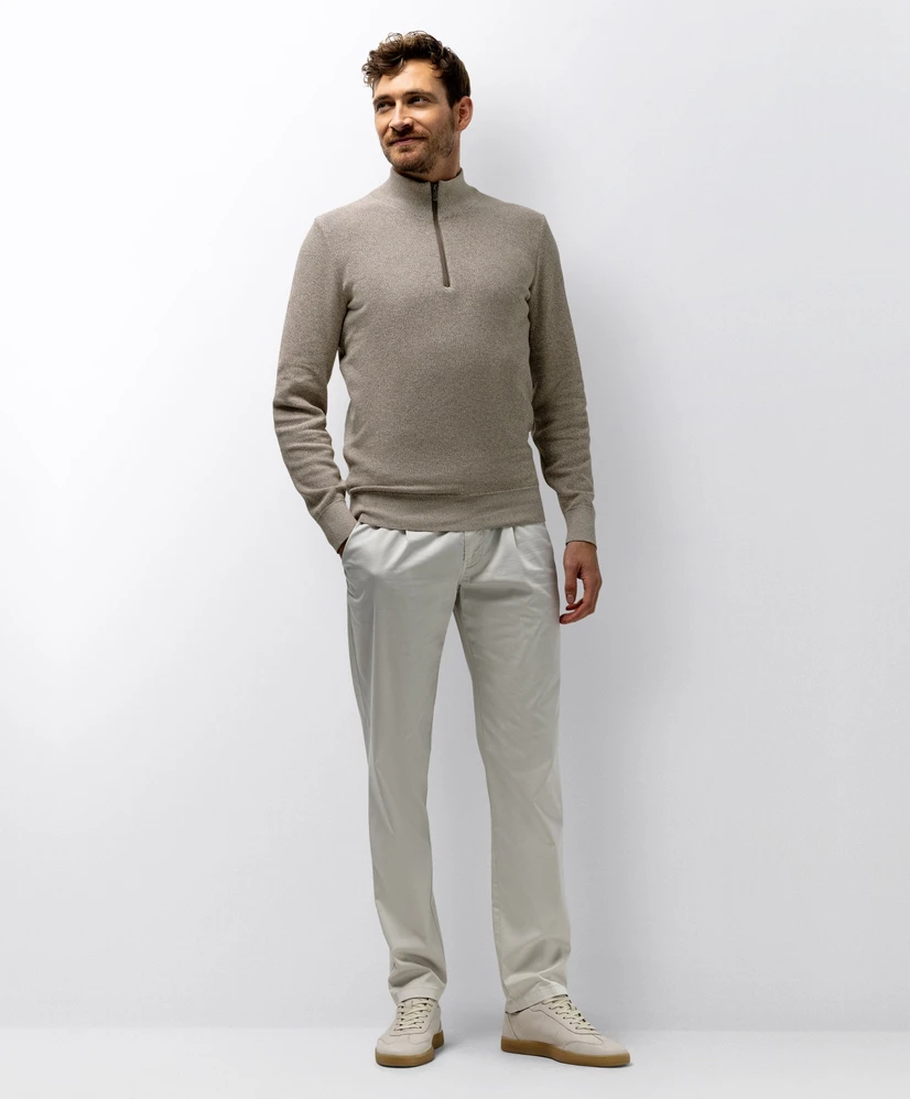 State of Art Trui Half-Zip Gemêleerd
