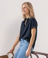 Street One Blouse LM LTD QR Splitneck blouse w gat