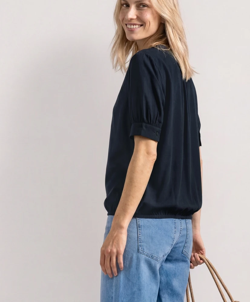 Street One Blouse LM LTD QR Splitneck blouse w gat
