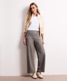 Street One Broek Straight Leg Melange Pique