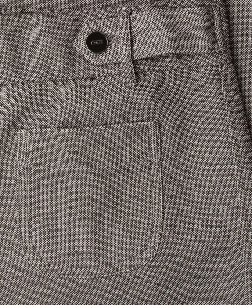 Street One Broek Straight Leg Melange Pique