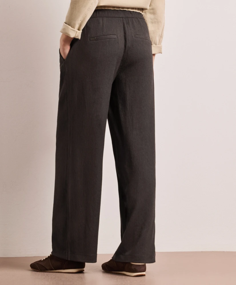 Street One Broek Wide Leg Ribbed