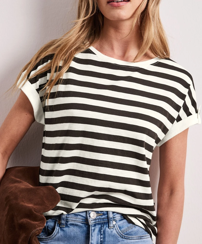 Street One T-shirt Basic Striped
