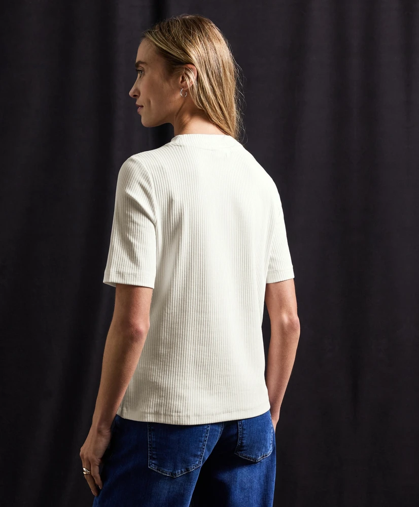 Street One T-shirt Geribt