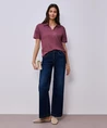 Street One T-shirt Knit Look Polo