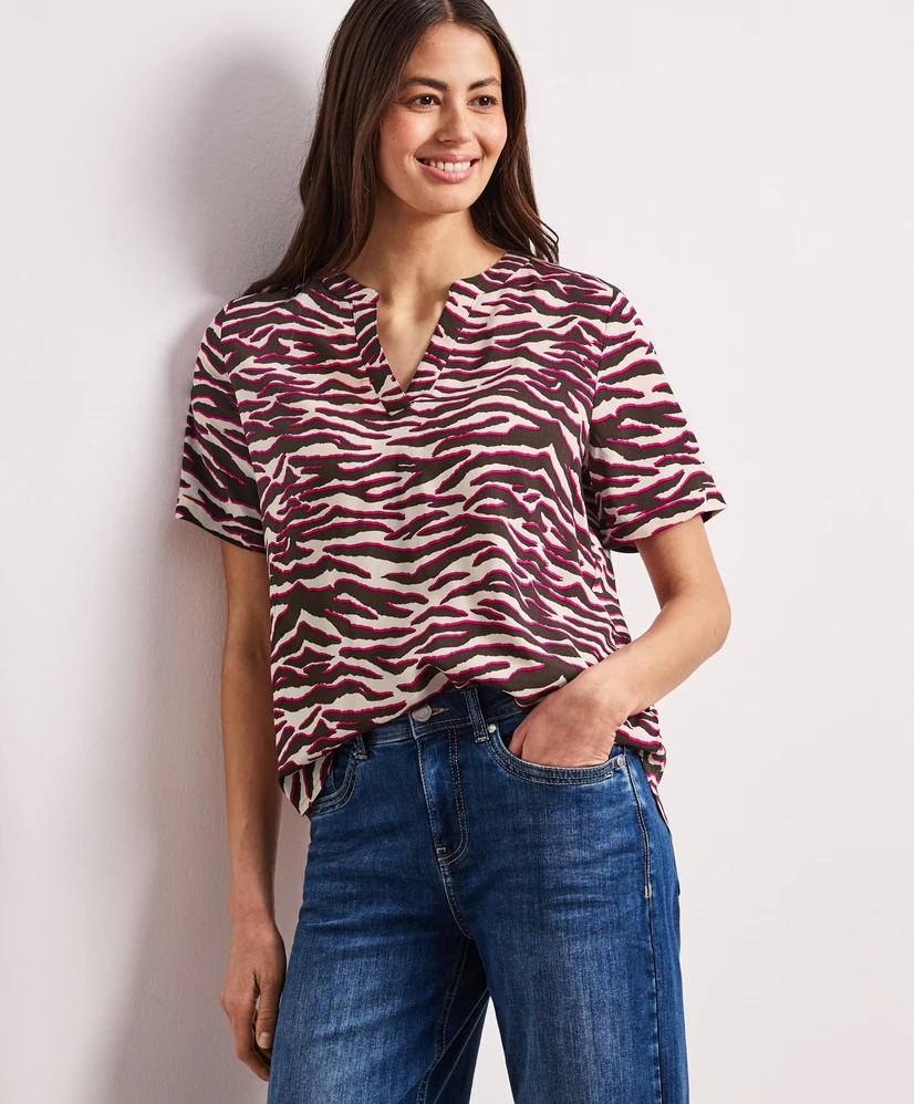 Street One T-shirt Splitneck