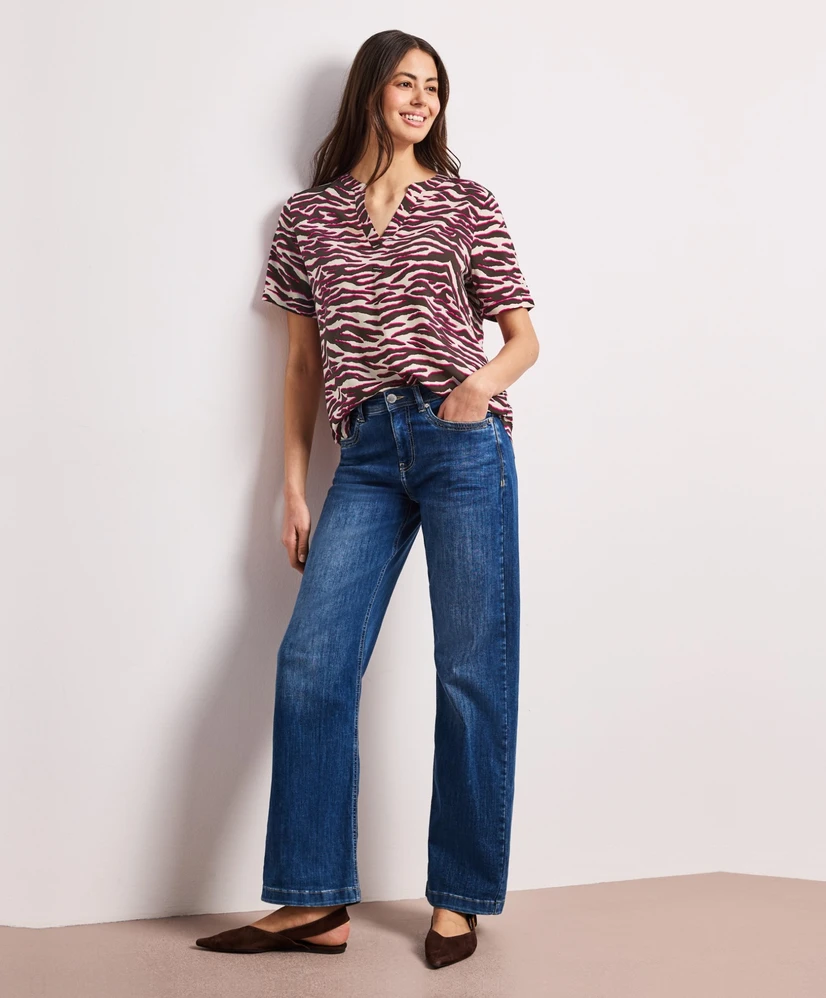 Street One T-shirt Splitneck