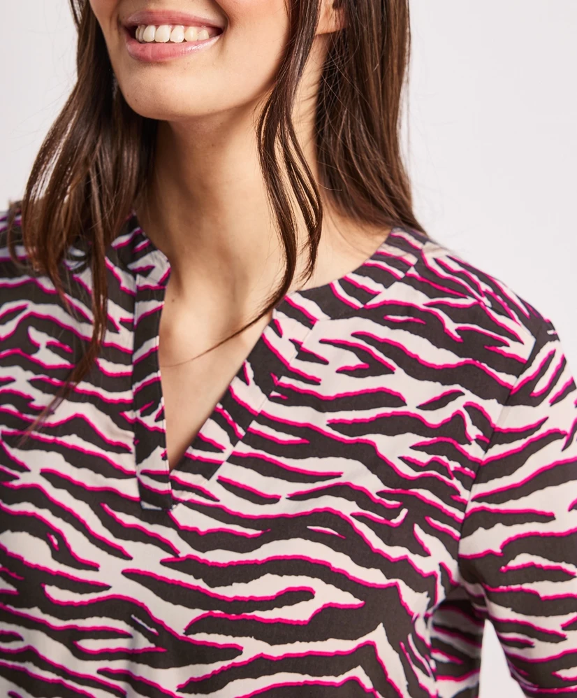 Street One T-shirt Splitneck
