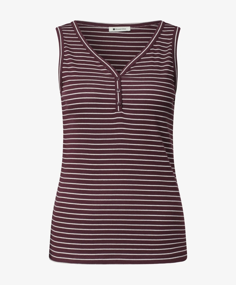 Street One Top Rib Gestreept