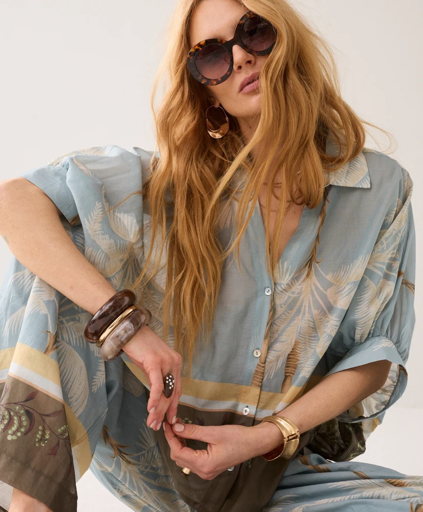 Summum Blouse Palmtree