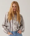 Summum Blouse Strepen Lurex